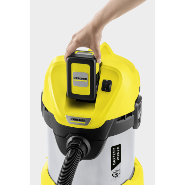 Aspirator umed-uscat cu acumulator WD 3 Battery Premium Set Karcher - imagine 2