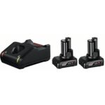 Set acumulatori BOSCH 2 x GBA 12V 6.0Ah + GAL 12V-40