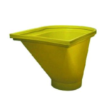  Cuva de incarcare cu separator galbena, inaltime 650 mm, diametru interior inferior 390 mm TEKCNOPLAST (galben)
