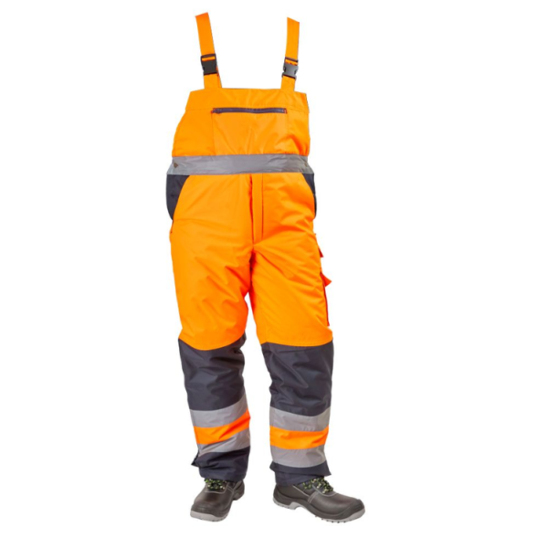 Pantalon cu pieptar vatuit HIGHWAY material-poliester ENERGO - imagine 2