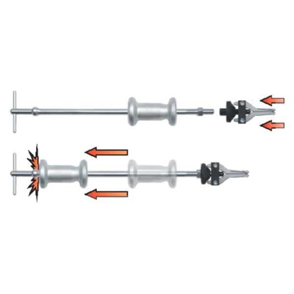 Extractor culisant rulmenti si bucse 5 buc YATO - imagine 2