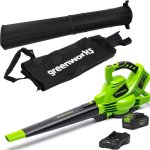 Suflanta si aspirator frunze Greenworks GD24X2BV cu acumulator 2X24V