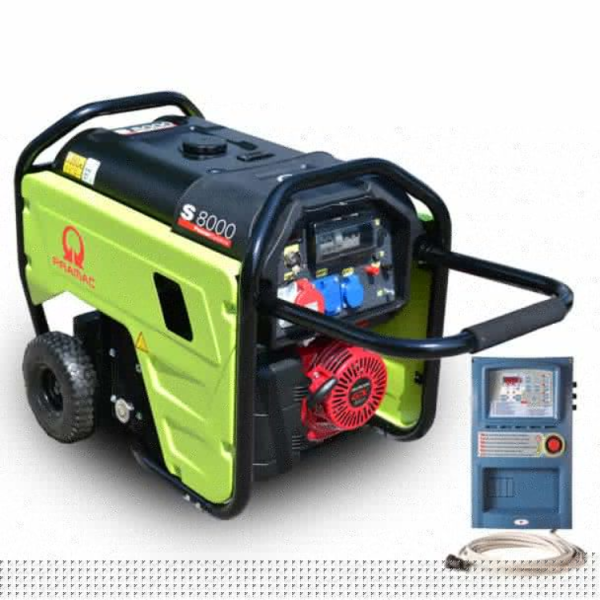 Generator curent trifazat automatizat PRAMAC S8000T cu AVR si motor HONDA
