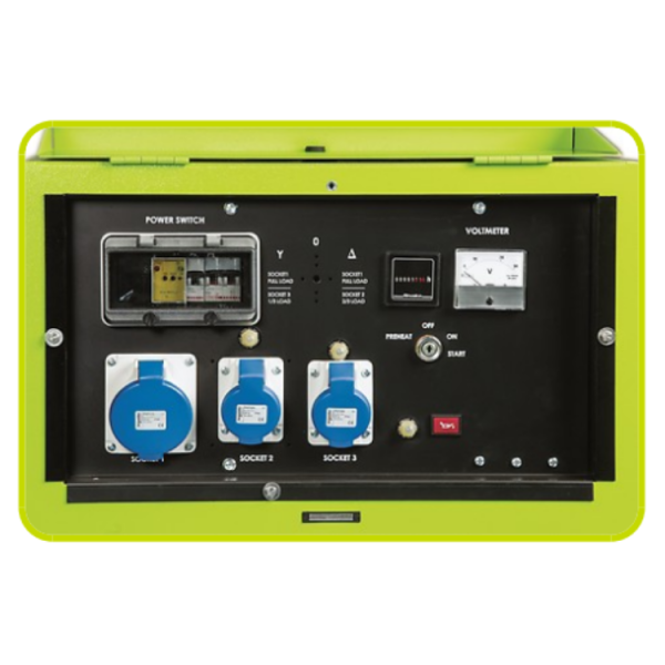 Generator curent trifazat diesel carcasat cu automatizare PRAMAC P11000 - imagine 4