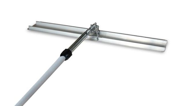 Lipa din aluminiu pentru nivelarea betonului 1800mm cu maner telescopic