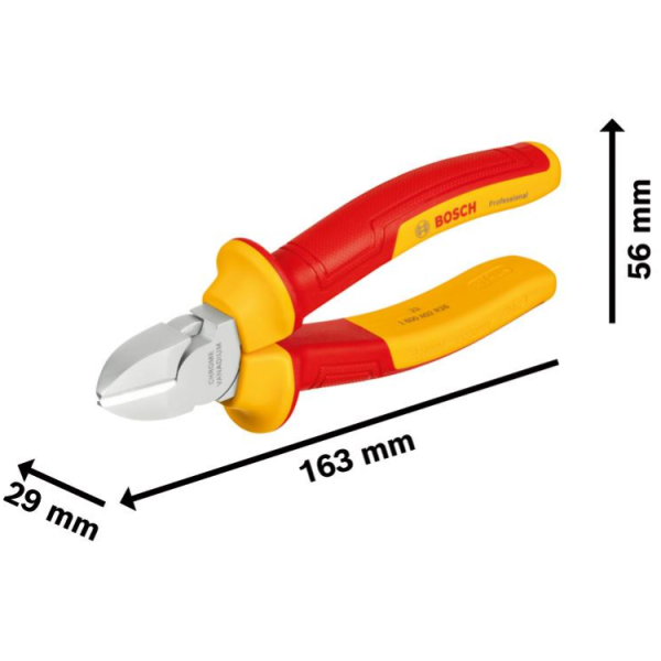 Cleste cu taiere in diagonala VDE de 160 mm Bosch - imagine 2