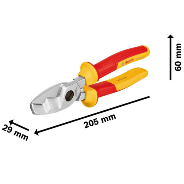 Cleste foarfeca pentru cabluri VDE de 200 mm Bosch - imagine 2