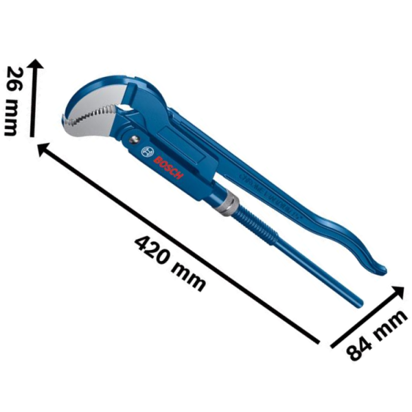 Cleste suedez 420mm 45° Bosch - imagine 2