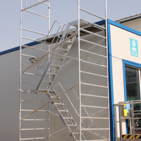 Schela turn din aluminiu ProTOWER Hmax de la 7 m la 13 m (1)