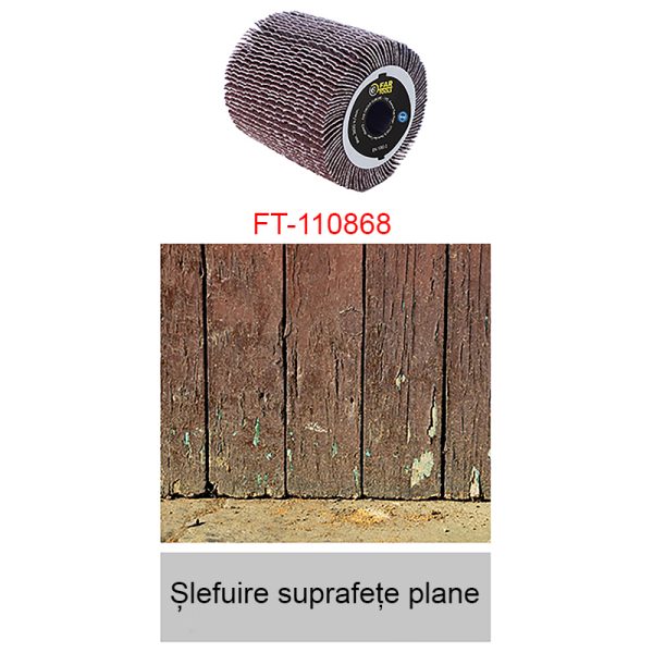 Perie cu lamele abrazive, A80, pentru slefuitor / restaurator REX - Energybrush - imagine 2