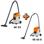 Pachet Aspirator electric STIHL SE 62 E + SE 33