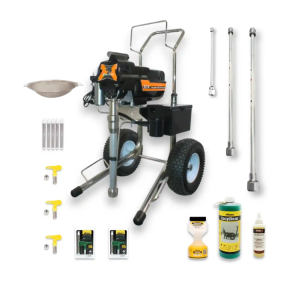 Kit Complet Pompa de zugravit, vopsit, airless Bisonte, PAZ 32X, debit 3.2 l/min, pe piston