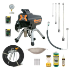 Kit complet Pompa airless BISONTE PAZ-20X pentru zugravit si vopsit (2)
